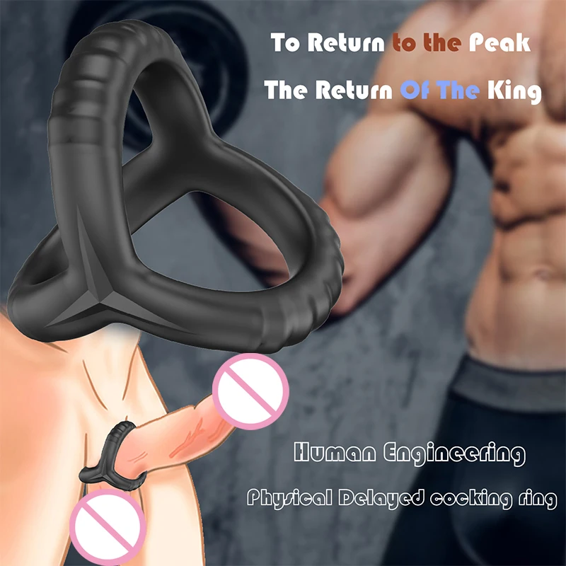 Silicone Penis Cock Ring Delay Ejaculation Super Small Chastity Cage Adjustable Penis Ring Scrotum Cockring Male Sex Toy for Men