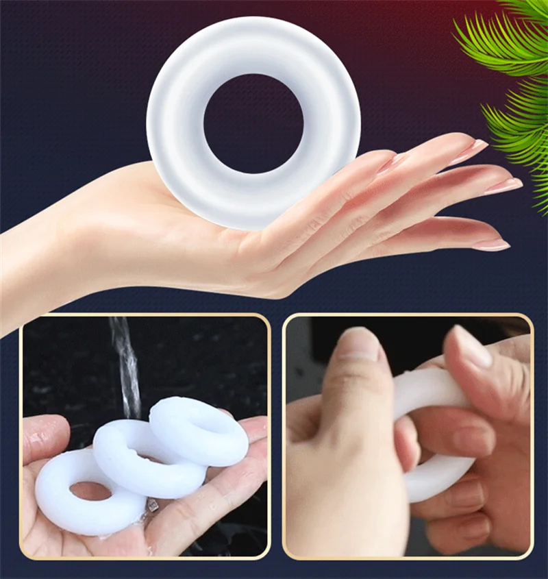 3 PCS/Set Soft Cock Rings Penis Lasting Erection Male Delay Ejaculation Testis Scrotum Restraint Adult Sex Toys for Men Reusable 3 PCS/Set Soft Cock Rings Penis Lasting Erection Male Delay Ejaculation Testis Scrotum Restraint Adult Sex Toys for Men Reusable