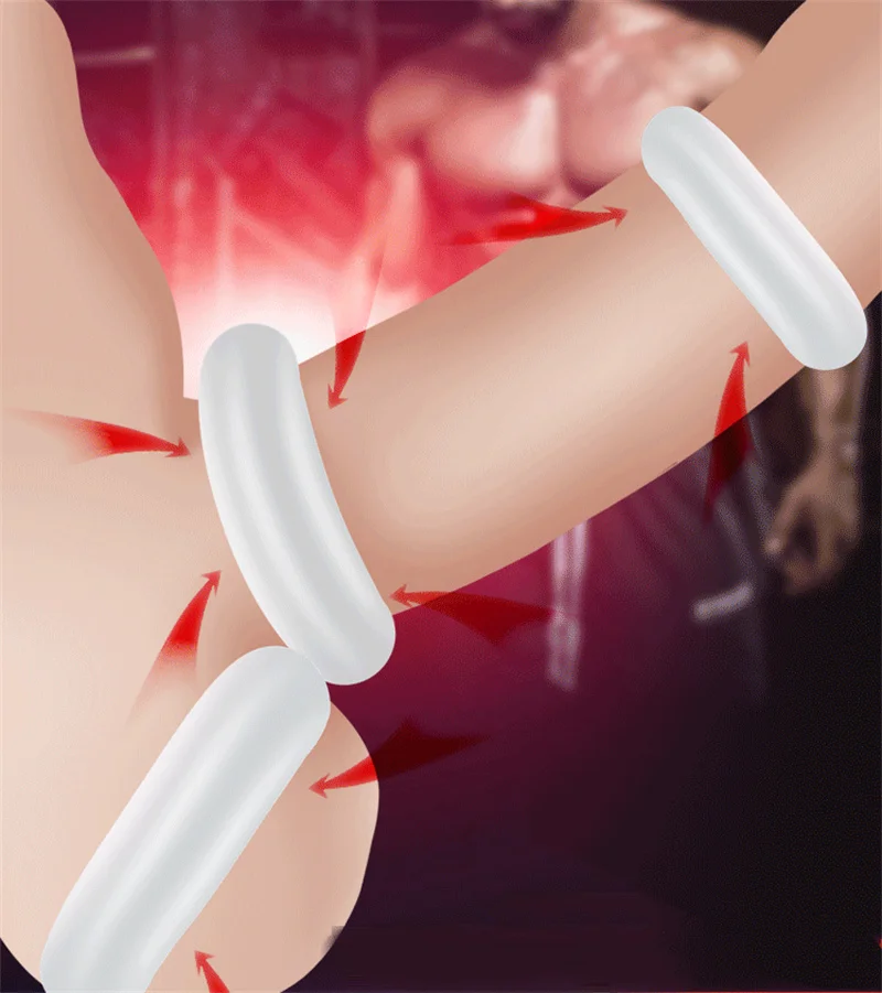 3 PCS/Set Soft Cock Rings Penis Lasting Erection Male Delay Ejaculation Testis Scrotum Restraint Adult Sex Toys for Men Reusable 3 PCS/Set Soft Cock Rings Penis Lasting Erection Male Delay Ejaculation Testis Scrotum Restraint Adult Sex Toys for Men Reusable