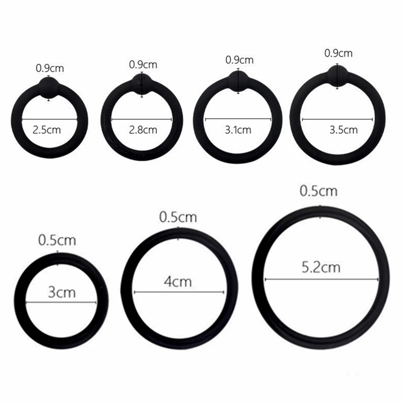 Adjustable male Silicone penis lock cock Ring bondage Erection Delay Ejaculation Enlargement ball stretcher massager Sex Toy Men