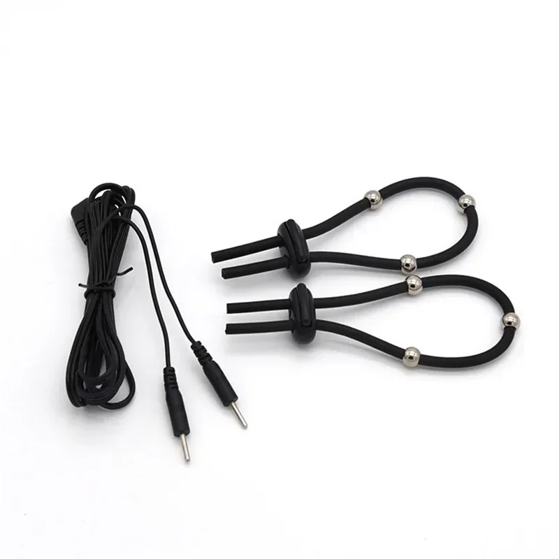 Sex Products Electric Shock Penis Ring Body Massager Physical Therapy Cock Ring Intimate Goods Sex Toys For Couple Masturbation Sex Products Electric Shock Penis Ring Body Massager Physical Therapy Cock Ring Intimate Goods Sex Toys For Couple Masturbation