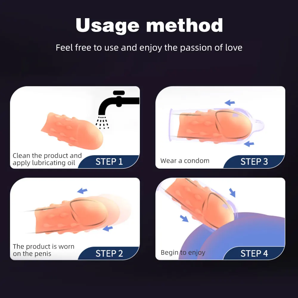 Silicone Male Penis Cover Realistic Dildo Cock Pump Phallus Extender Enlargement Dick Growing Ejaculate Orgasm Sex Toys for Man Silicone Male Penis Cover Realistic Dildo Cock Pump Phallus Extender Enlargement Dick Growing Ejaculate Orgasm Sex Toys for Man