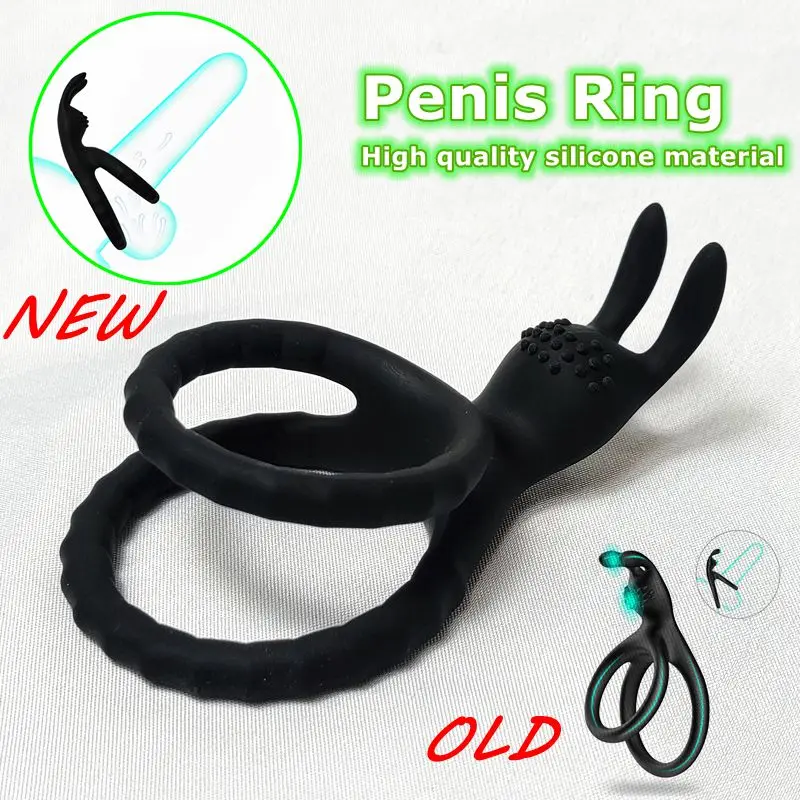 2023 New 2 In 1 Men's Silicone Penis Ring Clitoris Stimulator Cock Ring Ejaculation Delay Penisring Erection Ring for MenCouples 2023 New 2 In 1 Men's Silicone Penis Ring Clitoris Stimulator Cock Ring Ejaculation Delay Penisring Erection Ring for MenCouples