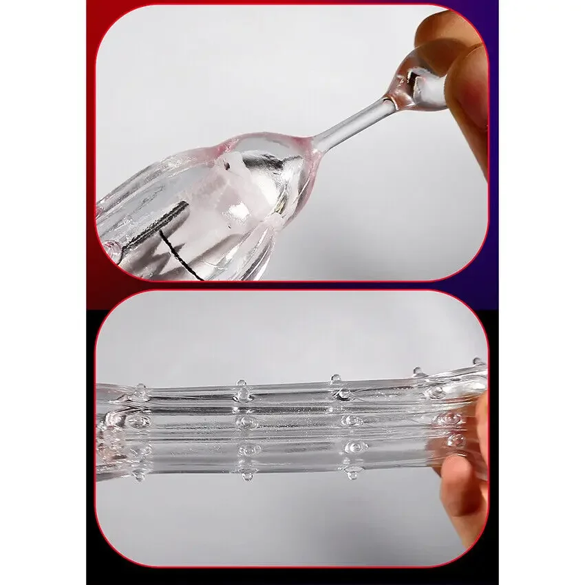 Reusable Penis Sleeve Silicone Condoms with Vibrator Cock Extender Enhancer Enlargement G Spot Clit Stimulator Sex Toys for Men Reusable Penis Sleeve Silicone Condoms with Vibrator Cock Extender Enhancer Enlargement G Spot Clit Stimulator Sex Toys for Men