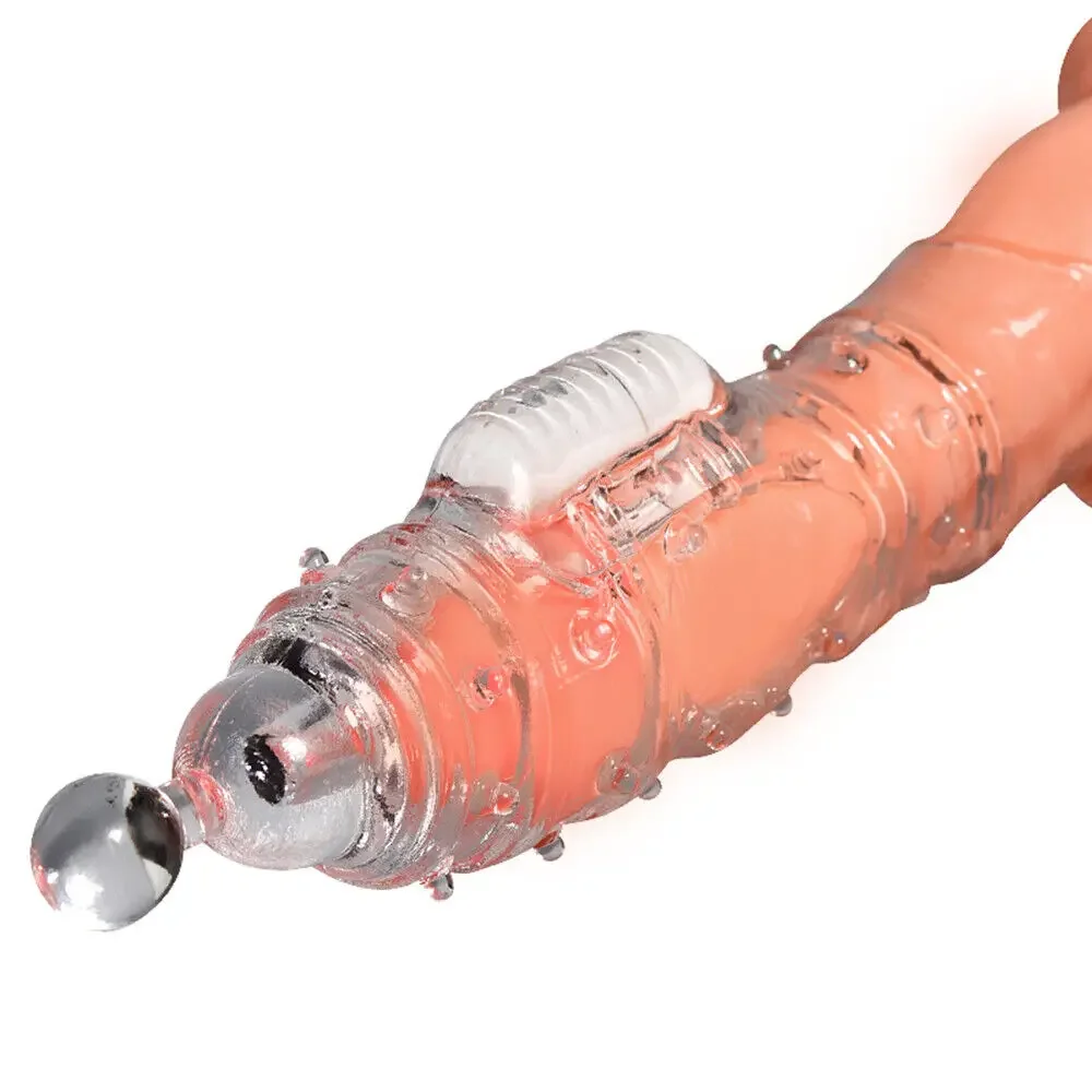 Reusable Penis Sleeve Silicone Condoms with Vibrator Cock Extender Enhancer Enlargement G Spot Clit Stimulator Sex Toys for Men Reusable Penis Sleeve Silicone Condoms with Vibrator Cock Extender Enhancer Enlargement G Spot Clit Stimulator Sex Toys for Men