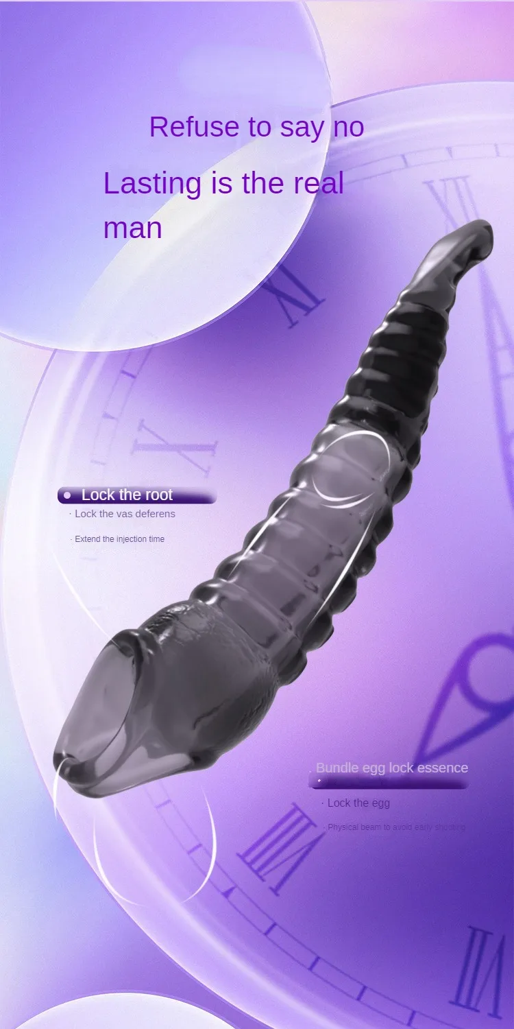 Vibrating Penis Sleeve Sex Tool for Men Couple Penis Extender Cover Reusable Special Condom Cock Erotic Products for Adult Men