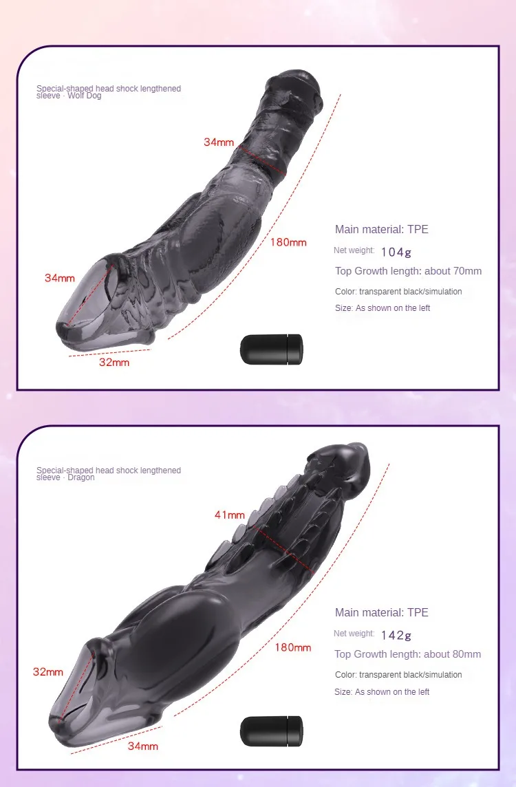 Vibrating Penis Sleeve Sex Tool for Men Couple Penis Extender Cover Reusable Special Condom Cock Erotic Products for Adult Men