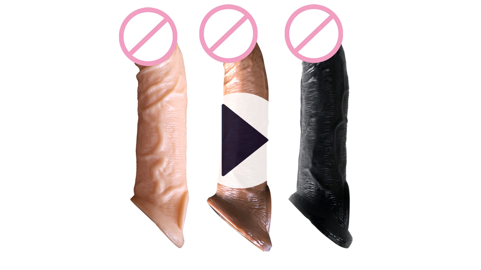 21cm 8.27inch Vibrating Penis Extension Sleeve Case Dick Increase Enlargement Silicon Condom Cock Cover Header Extender Men Sex