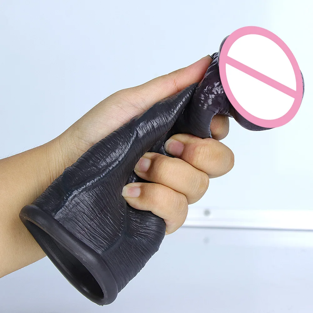 Men Penis Extender Sleeve Realistic Comdom Delay Ejaculation Penis Sleeve Dick Male Dildo Sex Toys for Men Adult Erotic Goods