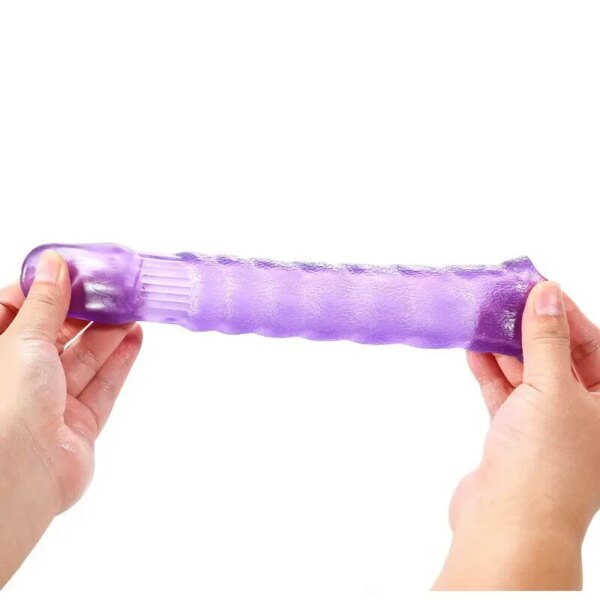 Penis Extender Sleeve Reusable Silicon Spike Dotted Condom Sex Toys Men Dildo Penis Condoms G Spot Stimulation Delay Ejaculation
