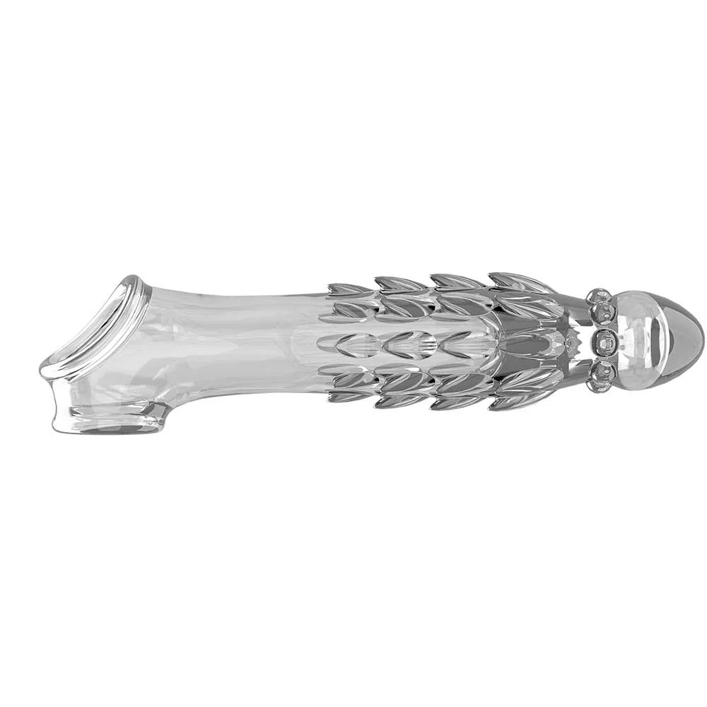 Penis Extender Sleeve with Vibrator Penis Ring 10 Inch Clear Cock Ring Extender Soft Dick Enlarger for Couples Reusable Condoms Penis Extender Sleeve with Vibrator Penis Ring 10 Inch Clear Cock Ring Extender Soft Dick Enlarger for Couples Reusable Condoms