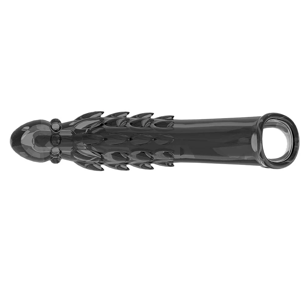 Penis Extender Sleeve with Vibrator Penis Ring 10 Inch Clear Cock Ring Extender Soft Dick Enlarger for Couples Reusable Condoms Penis Extender Sleeve with Vibrator Penis Ring 10 Inch Clear Cock Ring Extender Soft Dick Enlarger for Couples Reusable Condoms