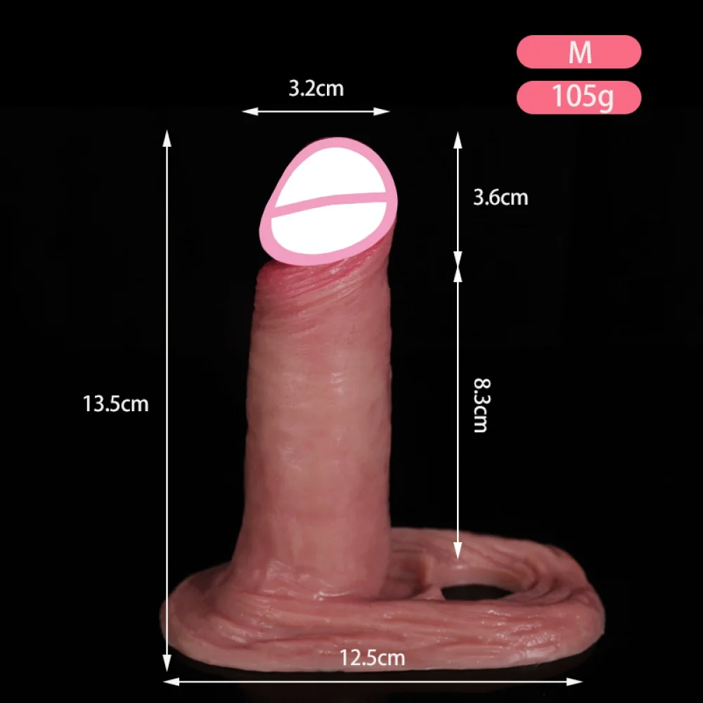 Male cock sleeve Reusable Realistic Penis Sleeve Penis Enlargement/Extender Silicone hollow dildo Sex toys for men Condom Couple