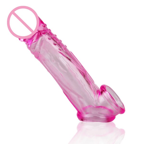 BOLD Extend Penis Delay Impotence Reusable Delay Comdom Enlarge Extension GSpot Cock Ball loop penis Sleeve Sex toys for Man