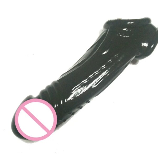 BOLD Extend Penis Delay Impotence Reusable Delay Comdom Enlarge Extension GSpot Cock Ball loop penis Sleeve Sex toys for Man