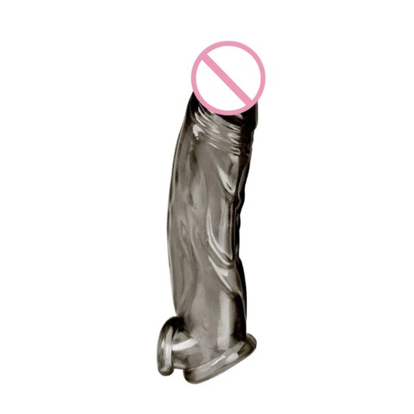 Penis Extender Sleeve Erection Enhancer Penis Ring Enlargement Silicone Cock For Men CJ