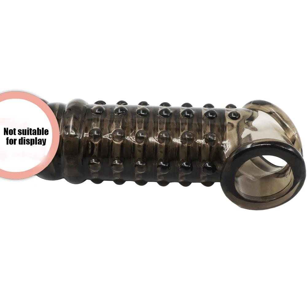 Soft Penis Extender Condom Men Cock Sleeve Ring On Penis Reusable Condoms Spines Sex Studded Enlargement Sex Toys For Male Soft Penis Extender Condom Men Cock Sleeve Ring On Penis Reusable Condoms Spines Sex Studded Enlargement Sex Toys For Male