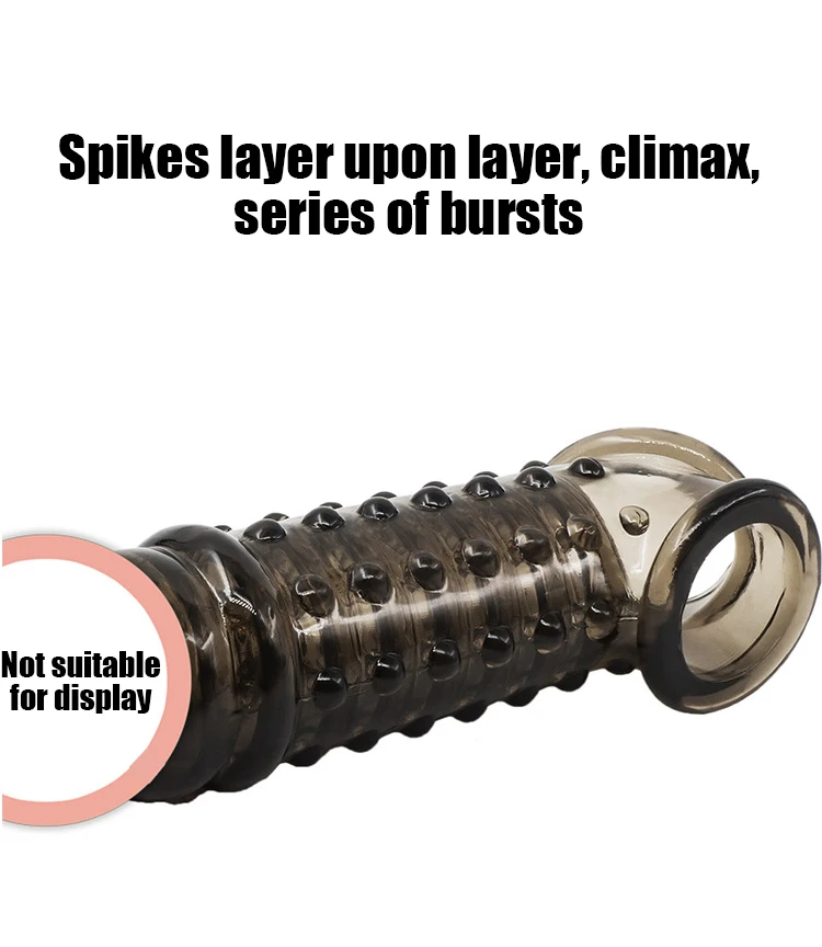 Soft Penis Extender Condom Men Cock Sleeve Ring On Penis Reusable Condoms Spines Sex Studded Enlargement Sex Toys For Male Soft Penis Extender Condom Men Cock Sleeve Ring On Penis Reusable Condoms Spines Sex Studded Enlargement Sex Toys For Male