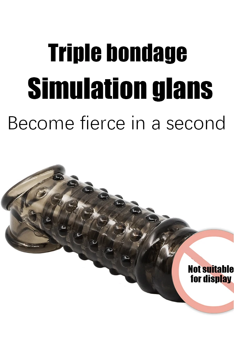 Soft Penis Extender Condom Men Cock Sleeve Ring On Penis Reusable Condoms Spines Sex Studded Enlargement Sex Toys For Male Soft Penis Extender Condom Men Cock Sleeve Ring On Penis Reusable Condoms Spines Sex Studded Enlargement Sex Toys For Male