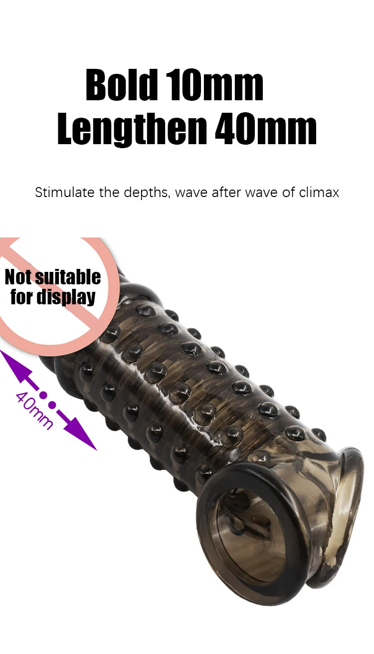 Soft Penis Extender Condom Men Cock Sleeve Ring On Penis Reusable Condoms Spines Sex Studded Enlargement Sex Toys For Male Soft Penis Extender Condom Men Cock Sleeve Ring On Penis Reusable Condoms Spines Sex Studded Enlargement Sex Toys For Male
