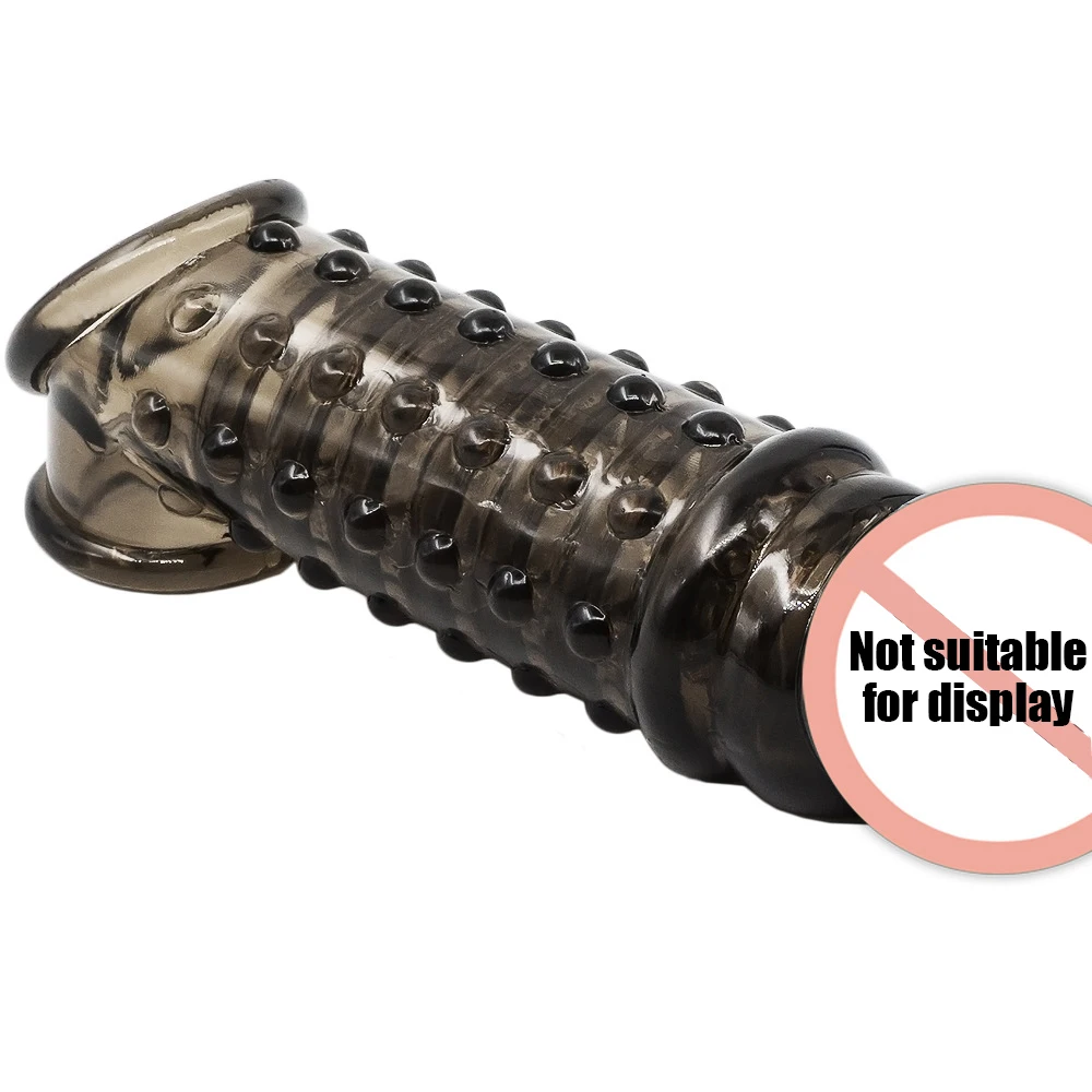Soft Penis Extender Condom Men Cock Sleeve Ring On Penis Reusable Condoms Spines Sex Studded Enlargement Sex Toys For Male Soft Penis Extender Condom Men Cock Sleeve Ring On Penis Reusable Condoms Spines Sex Studded Enlargement Sex Toys For Male