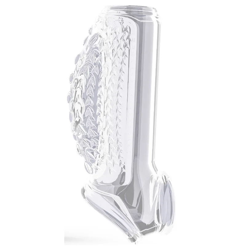 Thicken Penis Enlargement Sleeve Cock Ring Delay Ejaculation Penis Extender Condom Lock Ring Sex Toys for Men Adult Erotic Goods
