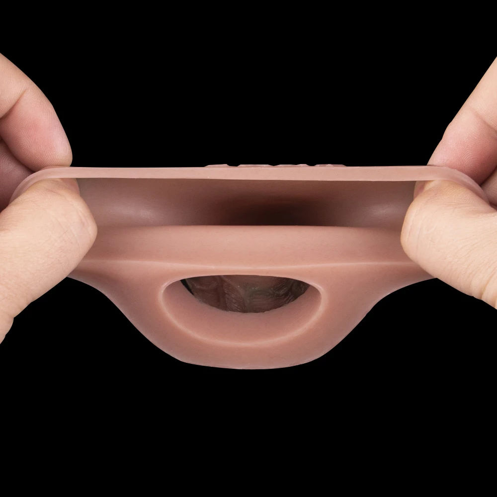 COLMISS Realistic Penis Sleeve Silicone Dick Extender Thick Simulated Vessels Delay Ejaculation Cock Sheath Sex Toys For Men 18+
