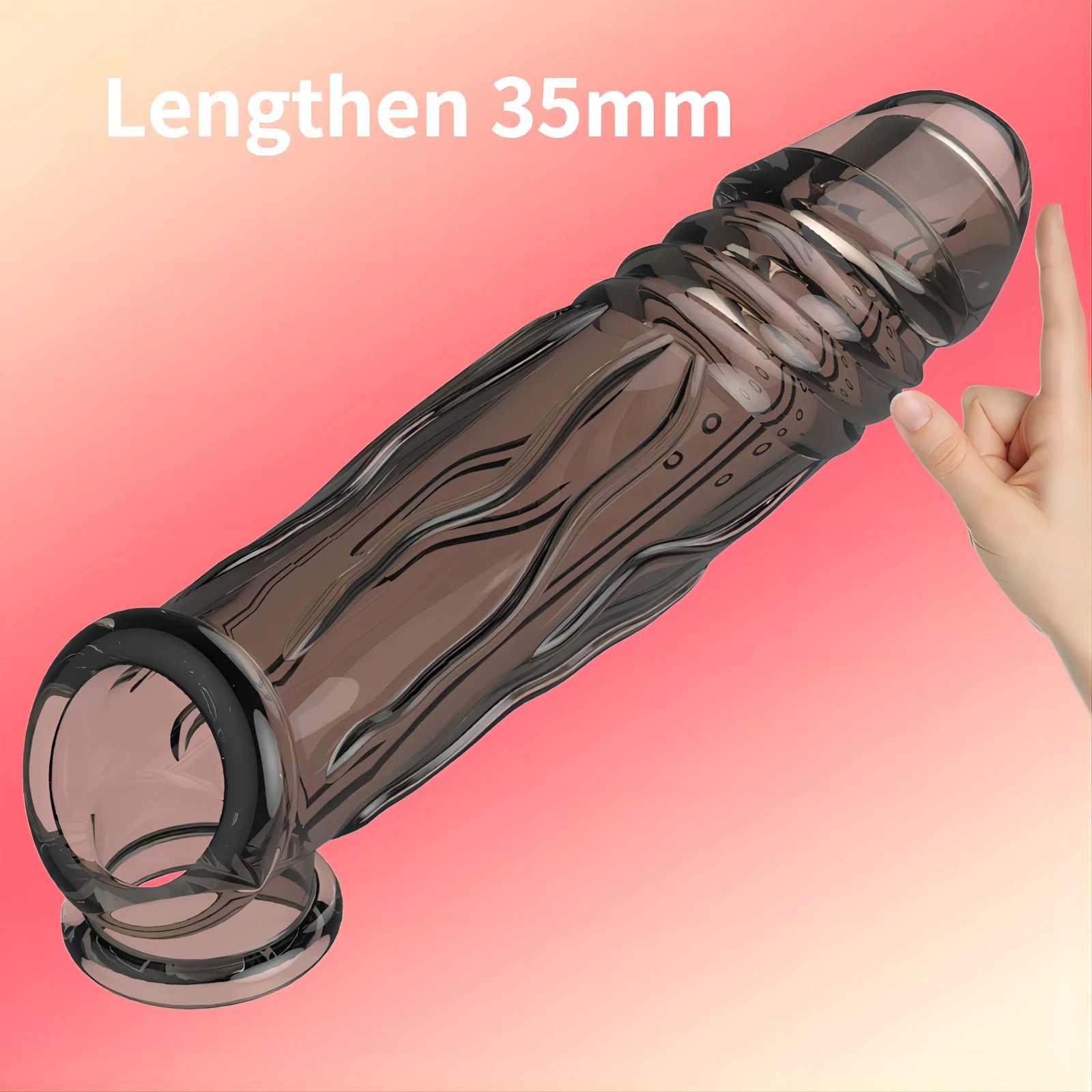 Sexy Toys Penis Ring Penise Enlargement Sleeve for Penis Condoms for Men Reusable Condom Cock Sleeve Extender Ejaculation Delay