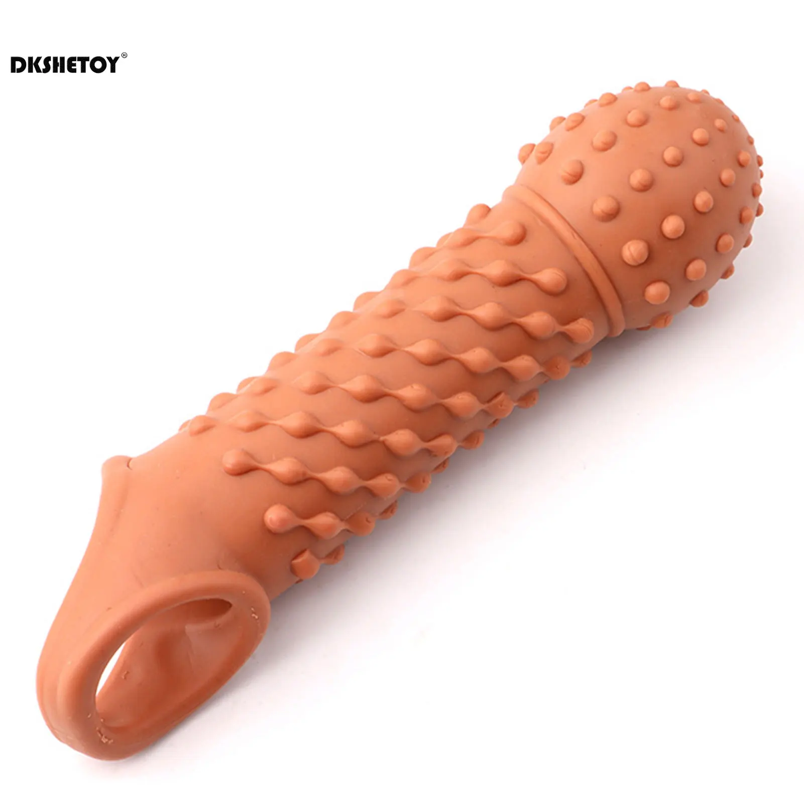 Reusable condom for sexual pleasure hard rough Big 3D Dottet Ribs condom Penis Sleeve Extender for Men Delay Ejaculation