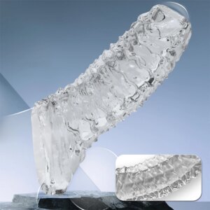 Reusable Condoms For Male Penis Enlargement Intimate Goods Thick Penis Sleeve Cock Rings For Penis Extender Delay Ejaculation