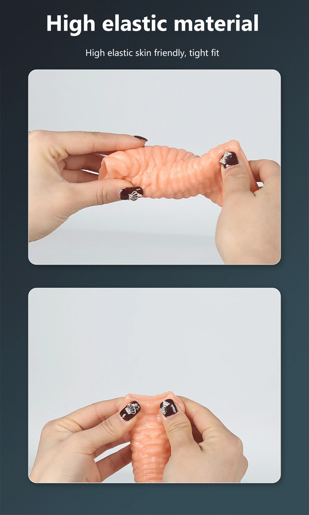 Reusable Condoms For Male Penis Enlargement Intimate Goods Thick Penis Sleeve Cock Rings For Penis Extender Delay Ejaculation