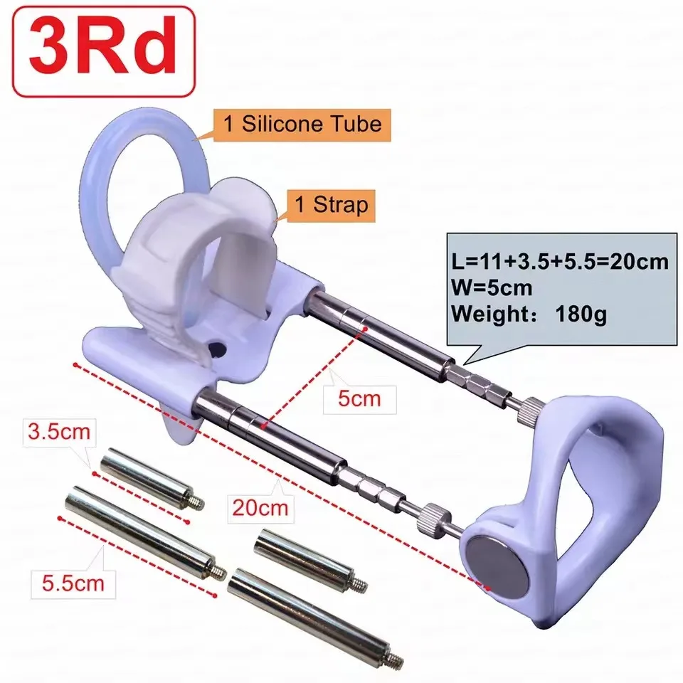 4th Generation Male Enlarger Stretcher Tension Traction Correction Bending Penis Extender Enlarger Device For Men Penis Extender