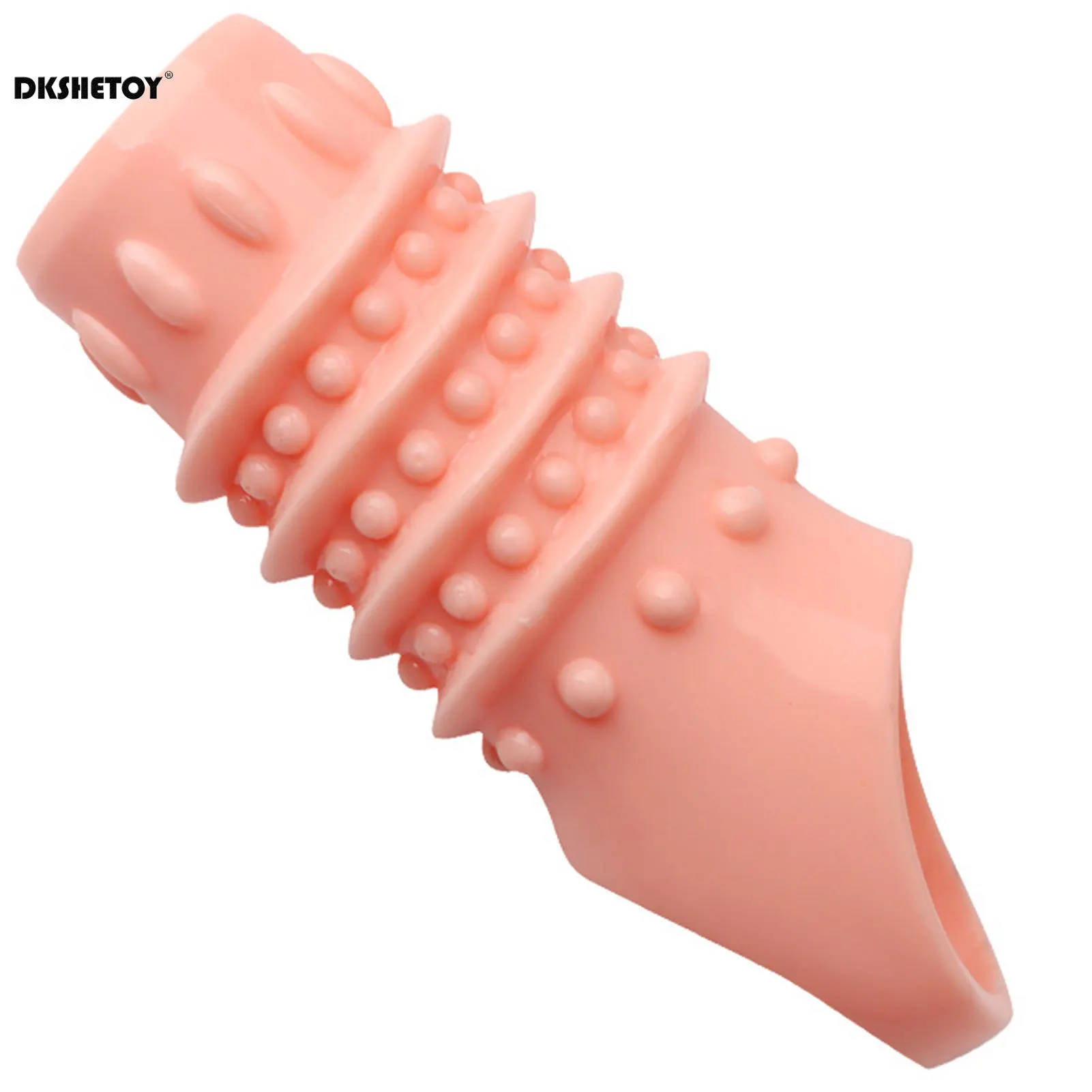 Reusable condom Penis Sleeve Glans Penis Enlarger Extender Delay Ejaculation Cock Ring Sex Toys for Men Couples