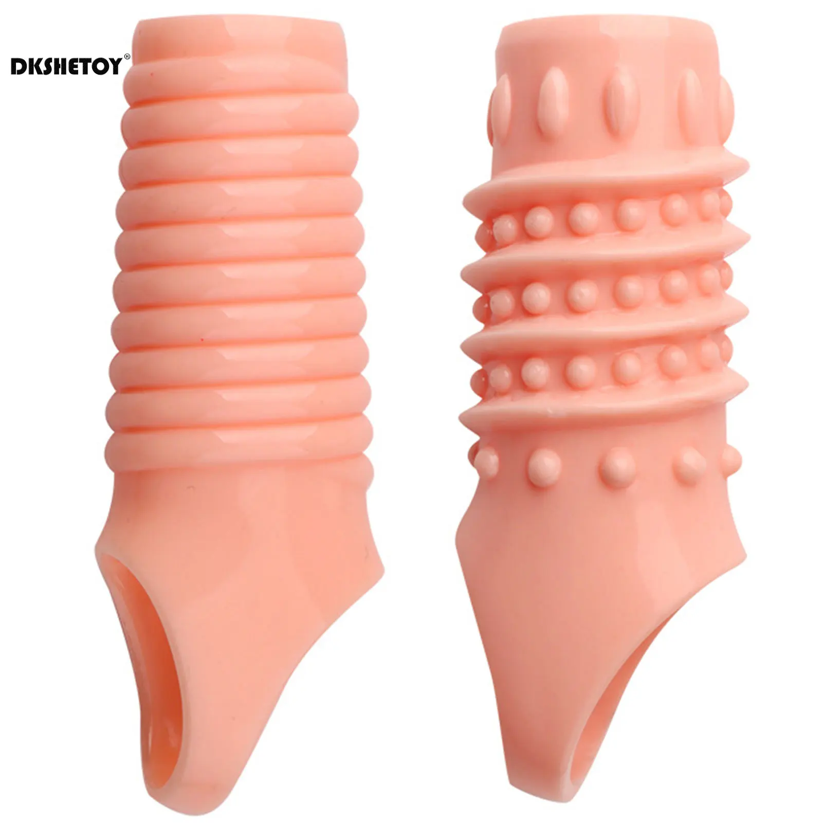 Reusable condom Penis Sleeve Glans Penis Enlarger Extender Delay Ejaculation Cock Ring Sex Toys for Men Couples