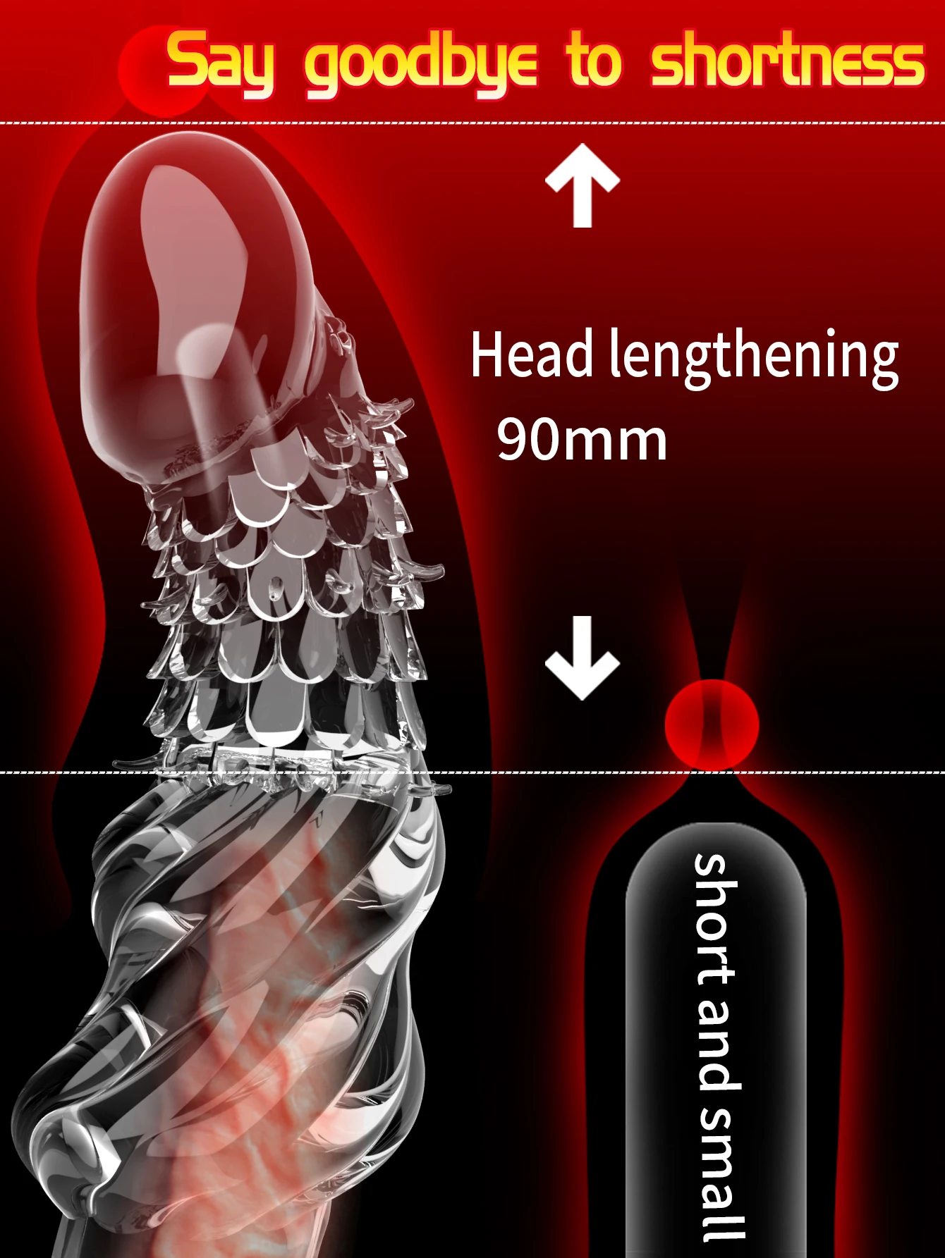NEW Male Penis Sleeve Sex Toys Penis Sheath Male Sleeve Girth Reusable Condoms Penis Extender Bigger Enhancer Delay Ejaculation NEW Male Penis Sleeve Sex Toys Penis Sheath Male Sleeve Girth Reusable Condoms Penis Extender Bigger Enhancer Delay Ejaculation