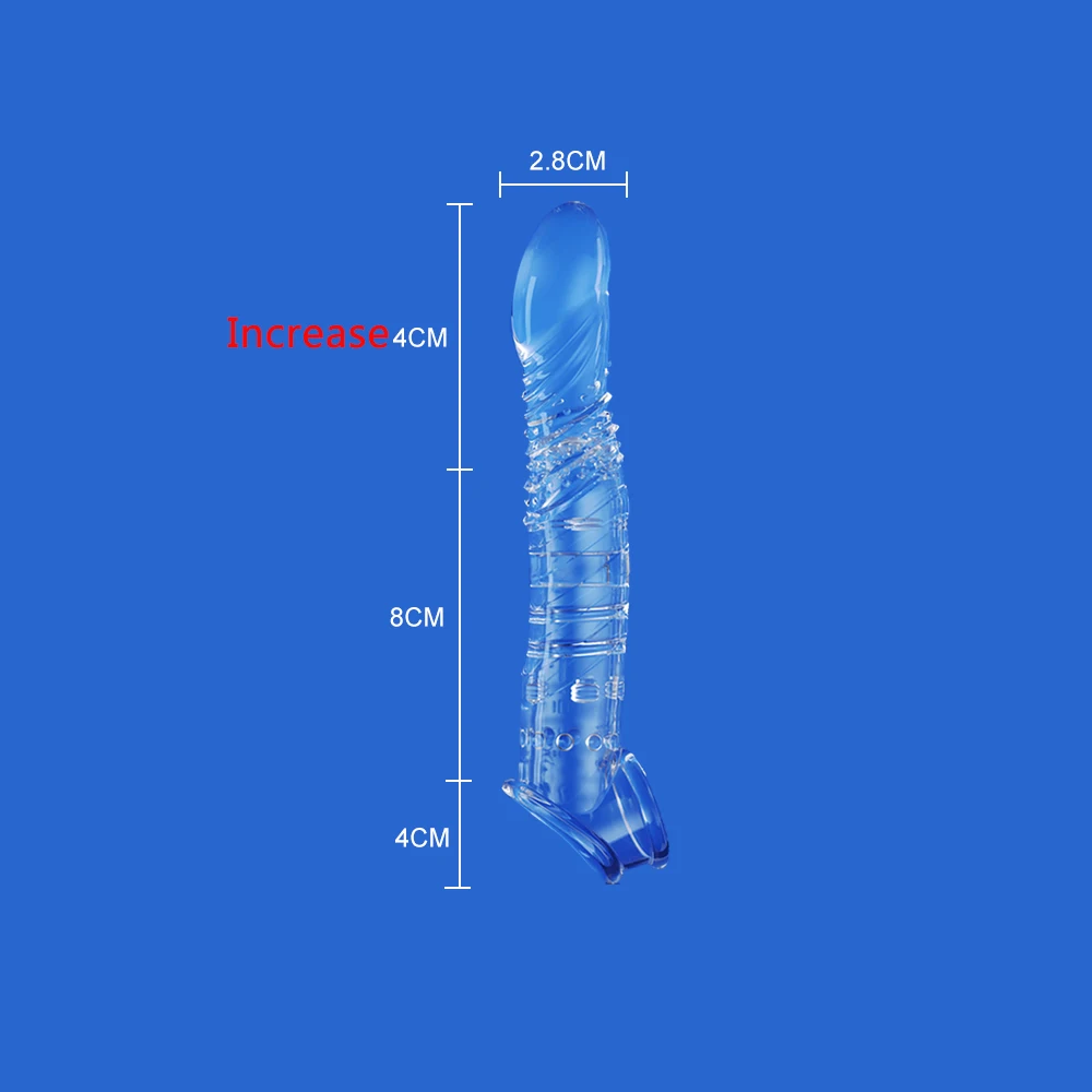 Elastic Penis Extension Sleeve Reusable Soft Delayed Ejaculation Condoms Penis Extender Dick Sleeve Adult Sex Toys For Men Elastic Penis Extension Sleeve Reusable Soft Delayed Ejaculation Condoms Penis Extender Dick Sleeve Adult Sex Toys For Men
