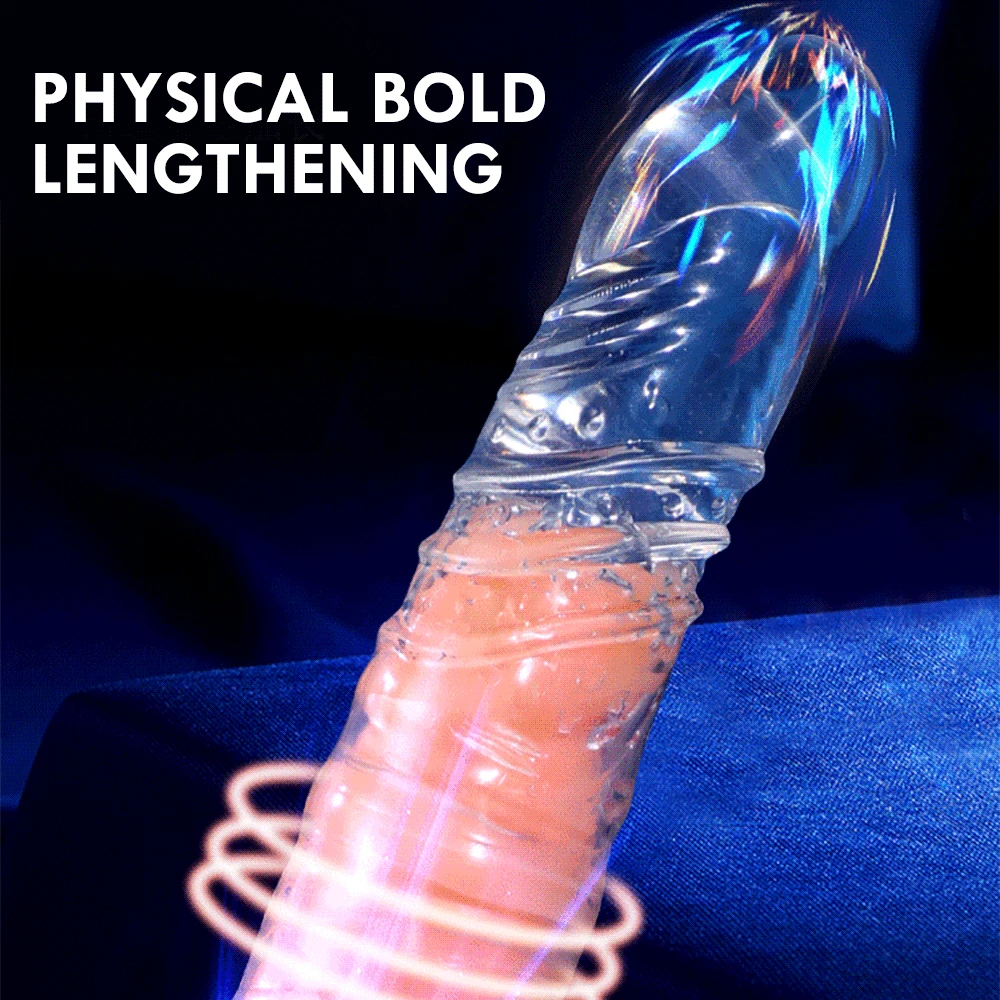 Elastic Penis Extension Sleeve Reusable Soft Delayed Ejaculation Condoms Penis Extender Dick Sleeve Adult Sex Toys For Men Elastic Penis Extension Sleeve Reusable Soft Delayed Ejaculation Condoms Penis Extender Dick Sleeve Adult Sex Toys For Men