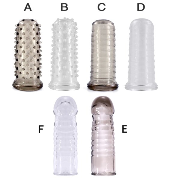 Reusable Silicone Condom with Spike Dotted Penis Sleeve for Men Dildo Sheath Condoms Extender Sleeve Penis Cocks Cover Sex Toys