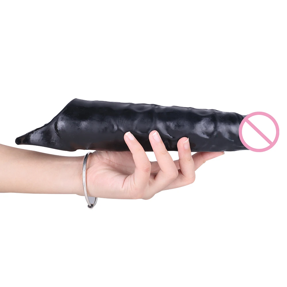 Reusable Big Penis Sleeve Dildo Extender Enlarger Condom Cock Extension Dick Enlargement Sex Toys for Men Gay Time Delay Sexshop