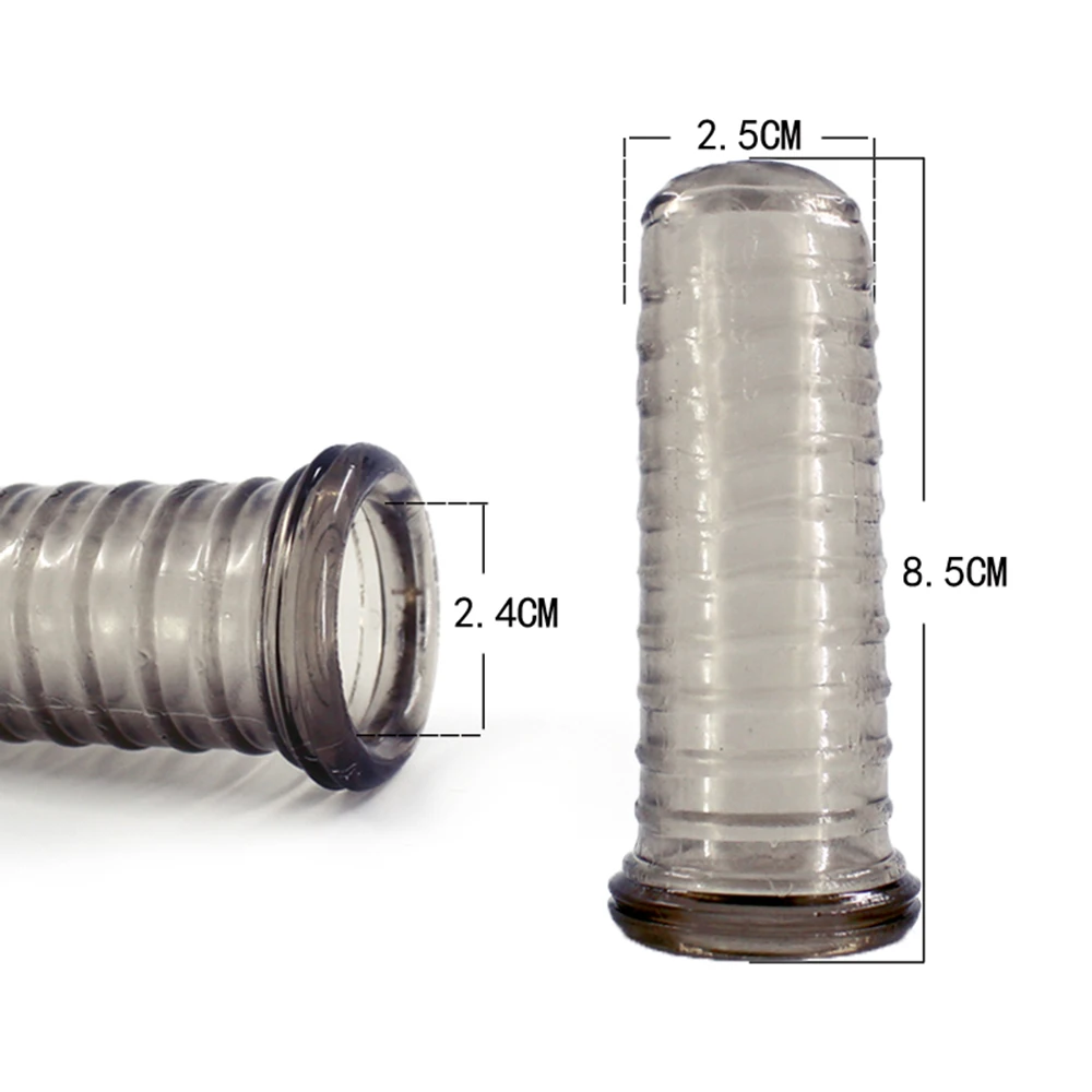 Silicone Reusable Condom Enlargement Penis Sleeve Extender Enhancer Penis Cocks Cover Delay Ejaculation Adult Sex Toys For Men