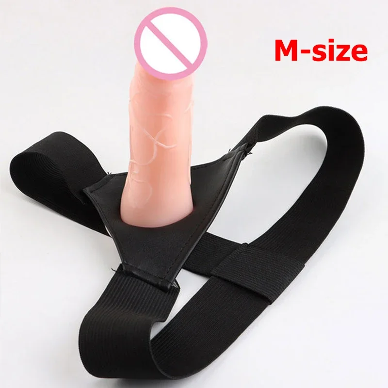 Strapon dildo lesbian strap on men penis sleeve Penise condoms increase masturbator sex for woman anal butt plug adult toy