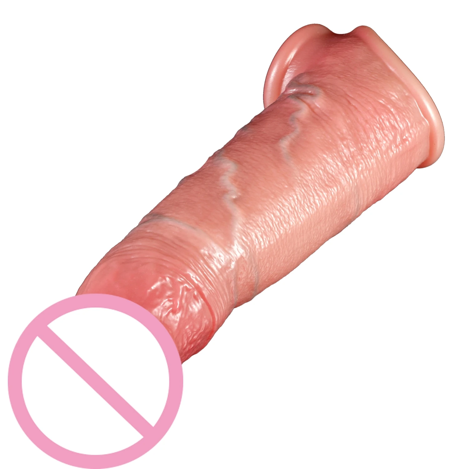 Realistic Dildo Sex Toys for Men with Longer Bigger Thicker Sleeve Ultra Skin Feeling Penis Extender Authentic Glan Dick Texture