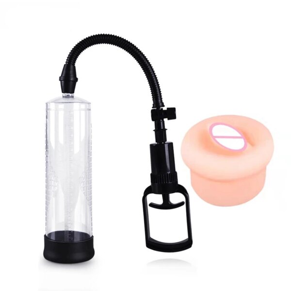 Penis Pump Sex Toys for Men Penis Extender Enlargement Delay Lasting Trainer Cock Dick Growth Vacuum Pump Adult Product