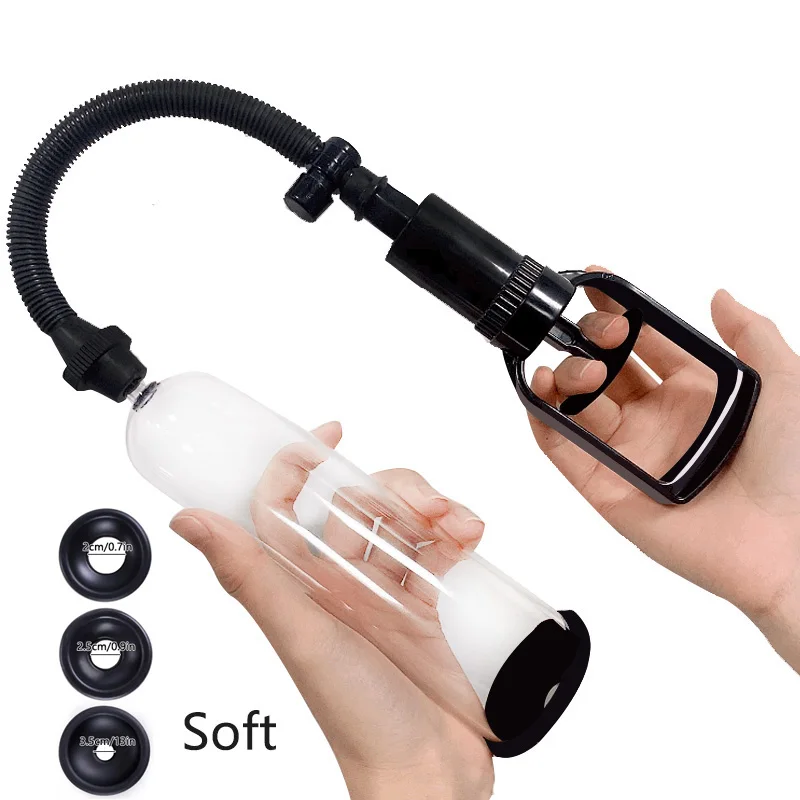 Penis Pump Sex Toys for Men Penis Extender Enlargement Delay Lasting Trainer Cock Dick Growth Vacuum Pump Adult Product