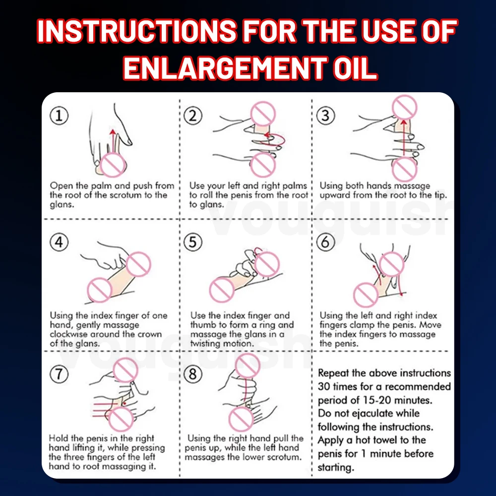 Penis Enlargement Oils Permanent Thickening Growth Man Massage  Cock Erection Enhance Big Dick Enlarge Liquid Men XXL Enlargemen