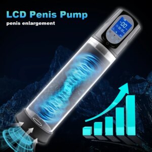 Electric Penis Pump Sex Toys for Men Dick Enlargement Pumps Penis Vacuum Pump Penile Enlarger Erection Male Masturbator Sex Tool