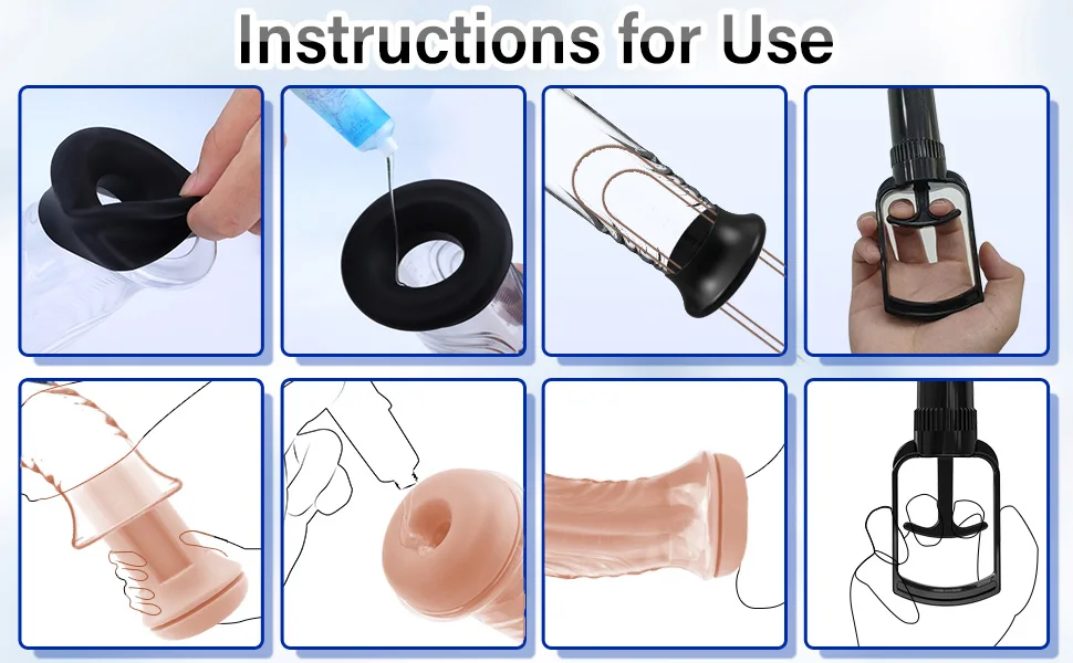 Penis Vacuum Pump Enlargement Extender Pump Air Pressure Device Male masturbator Man Sex Toys for Men Stronger Bigger Erections
