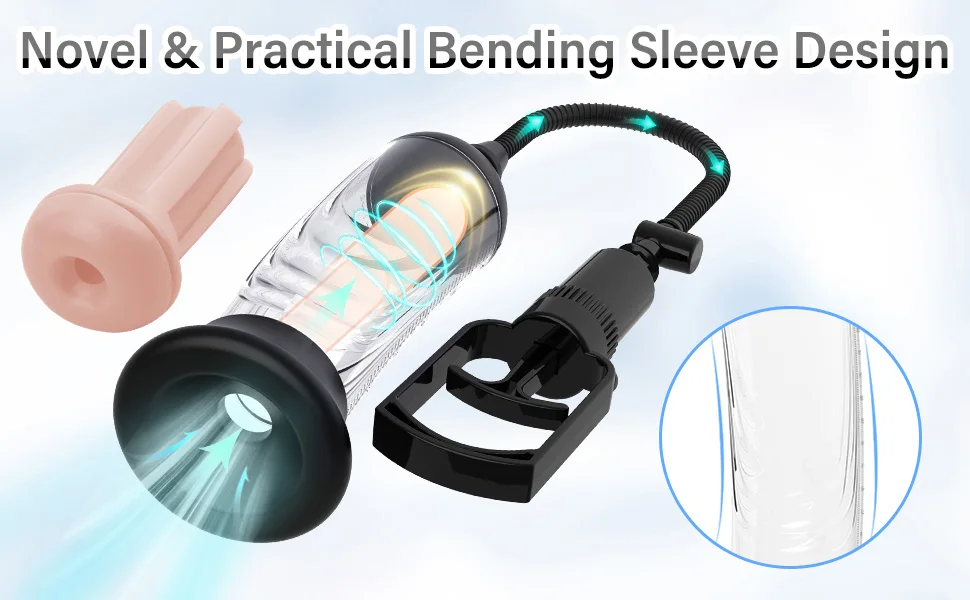 Penis Vacuum Pump Enlargement Extender Pump Air Pressure Device Male masturbator Man Sex Toys for Men Stronger Bigger Erections