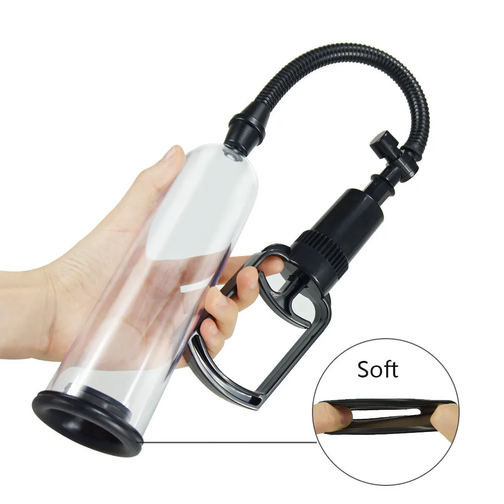 Male Penis Pump Manual Penis Enlarger Sex Toys For Man Vacuum Pump Male Masturbation Penile Extender Trainer Adult Sexo Products
