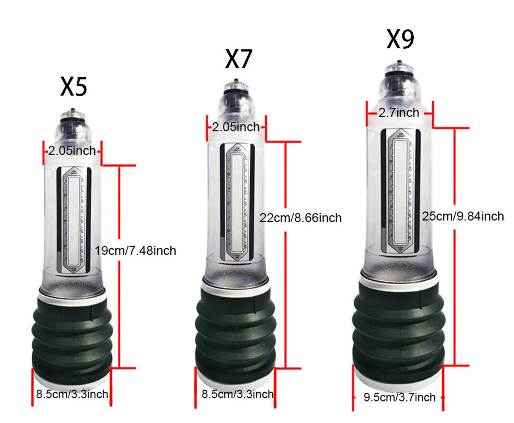 Hydrotherapy X5 X7 X9 Penis Pump Penis Enlargement Enhancer Water Spa Vacuum Pump For Men Penis Extender Sex Toys For Men Hydrotherapy X5 X7 X9 Penis Pump Penis Enlargement Enhancer Water Spa Vacuum Pump For Men Penis Extender Sex Toys For Men